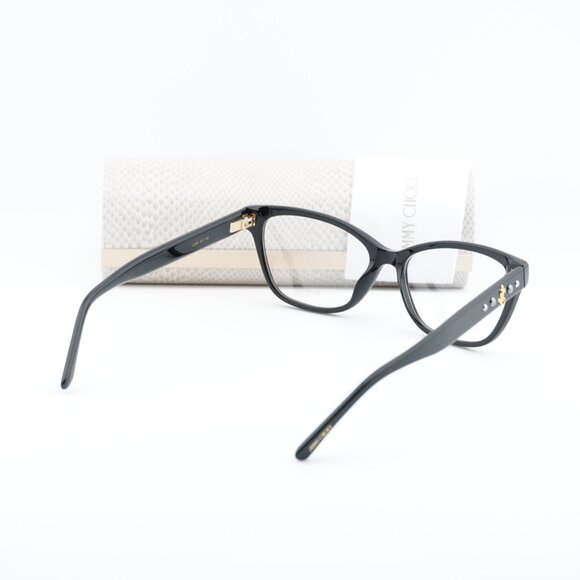 Jimmy Choo JC334 0807 00 Cat Eye 54mm Eyeglasses - Black - Picture 5 of 10
